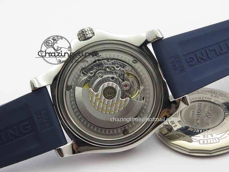 QuickDry Avenger GMT SS GF 1:1 Best Edition Blue Sticks Marker Dial On Rubber Strap A 5740