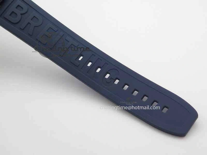 QuickDry Avenger GMT SS GF 1:1 Best Edition Blue Sticks Marker Dial On Rubber Strap A 5740