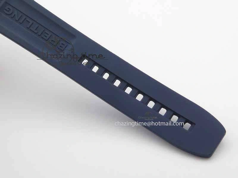 QuickDry Avenger GMT SS GF 1:1 Best Edition Blue Sticks Marker Dial On Rubber Strap A 5740