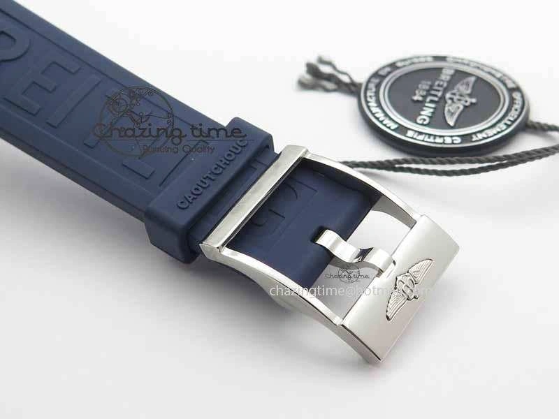 QuickDry Avenger GMT SS GF 1:1 Best Edition Blue Sticks Marker Dial On Rubber Strap A 5740