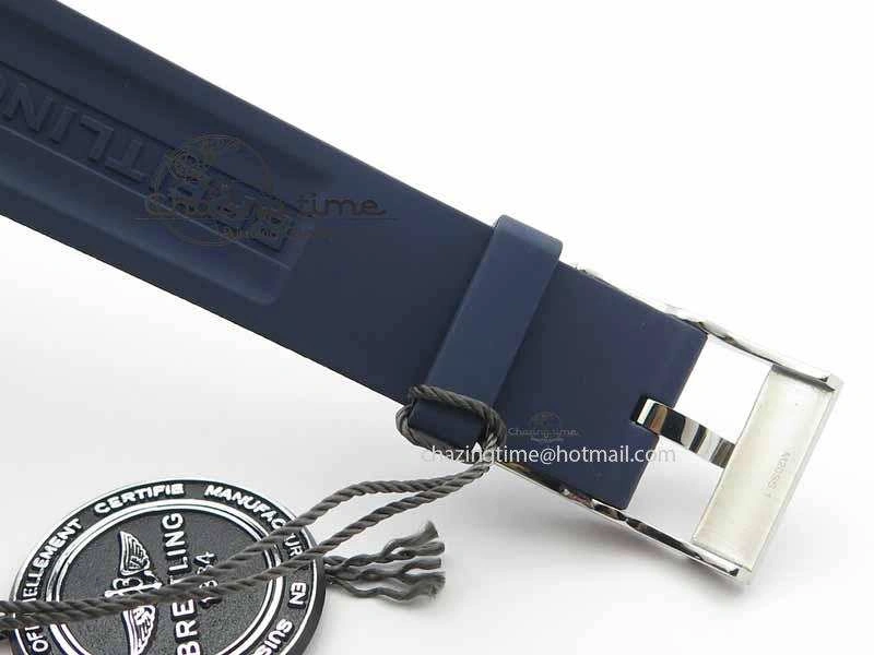 QuickDry Avenger GMT SS GF 1:1 Best Edition Blue Sticks Marker Dial On Rubber Strap A 5740