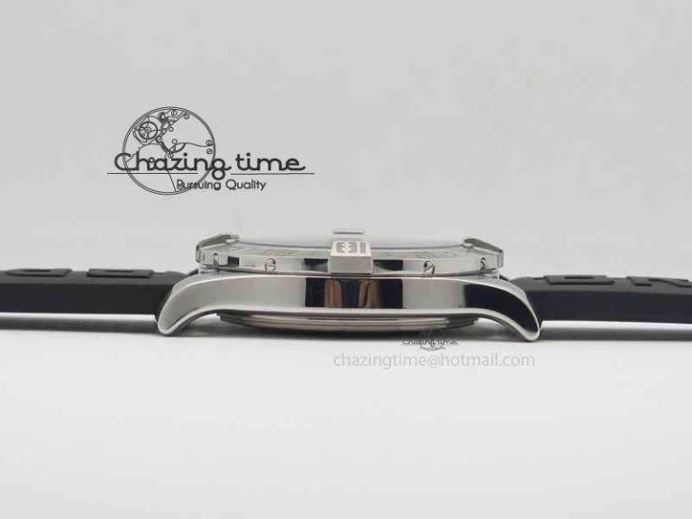 Premium Avenger GMT SS GF 1:1 Best Edition White Sticks Marker Dial On Rubber Strap A 5741