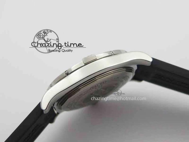 Premium Avenger GMT SS GF 1:1 Best Edition White Sticks Marker Dial On Rubber Strap A 5741