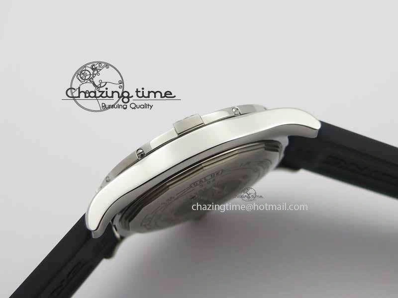 Premium Avenger GMT SS GF 1:1 Best Edition White Sticks Marker Dial On Rubber Strap A 5741