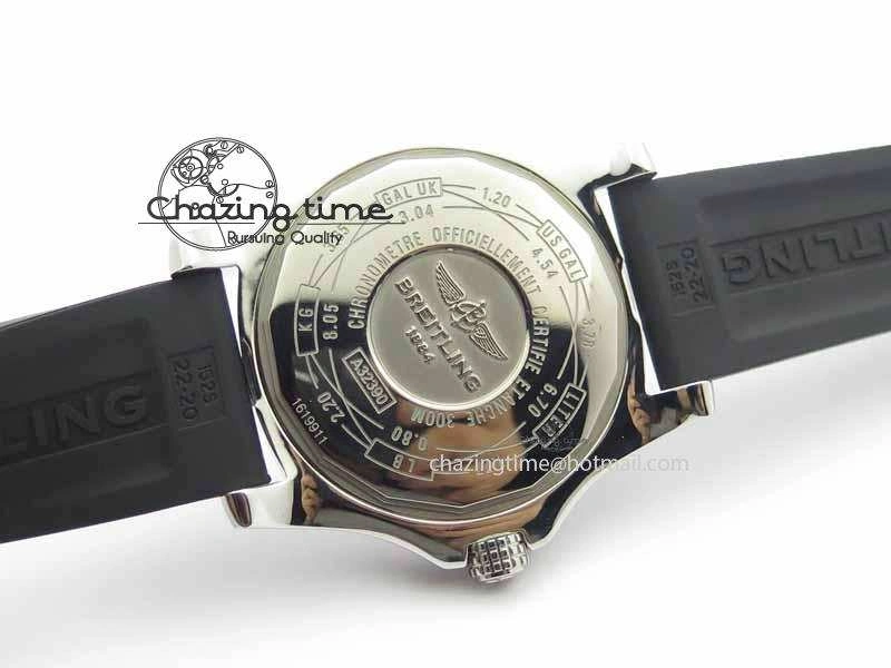 Premium Avenger GMT SS GF 1:1 Best Edition White Sticks Marker Dial On Rubber Strap A 5741