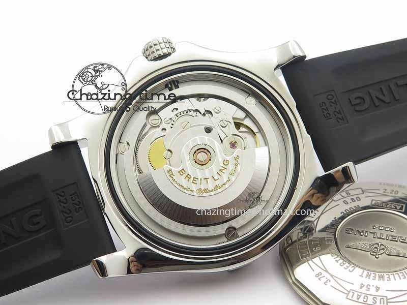 Premium Avenger GMT SS GF 1:1 Best Edition White Sticks Marker Dial On Rubber Strap A 5741