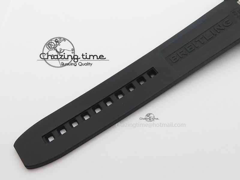Premium Avenger GMT SS GF 1:1 Best Edition White Sticks Marker Dial On Rubber Strap A 5741