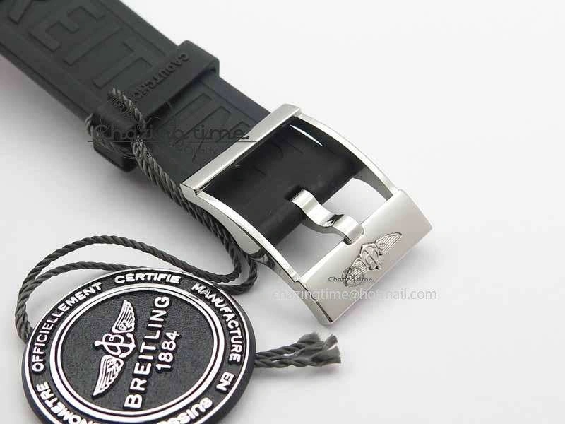 Premium Avenger GMT SS GF 1:1 Best Edition White Sticks Marker Dial On Rubber Strap A 5741
