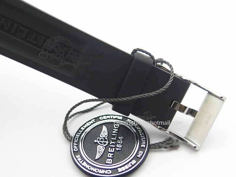 Premium Avenger GMT SS GF 1:1 Best Edition White Sticks Marker Dial On Rubber Strap A 5741