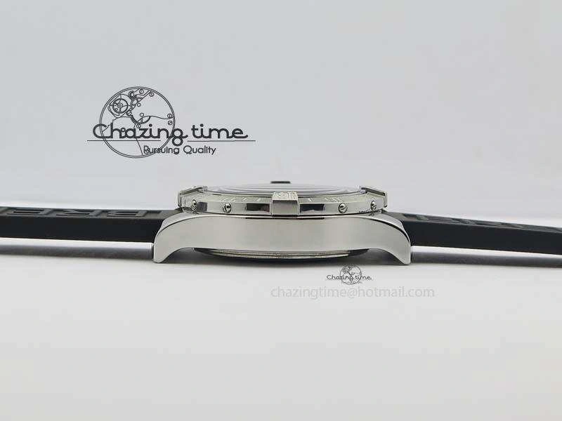 Durable Avenger II GMT SS Black Dial On Rubber Strap A 5765