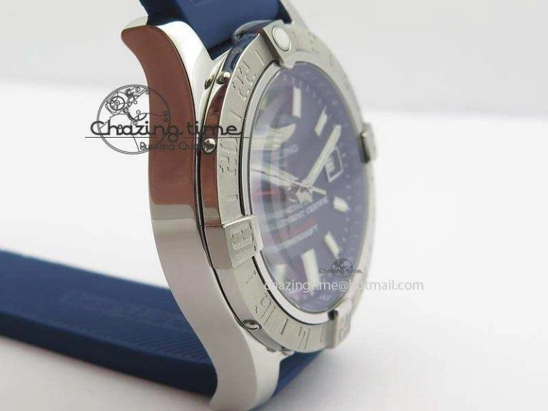 Avenger II GMT SS Blue Dial On Blue Rubber Strap A Resilient 5781