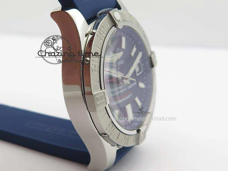 Avenger II GMT SS Blue Dial On Blue Rubber Strap A Resilient 5781