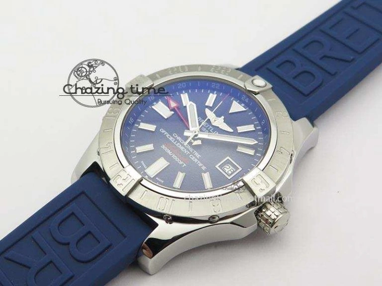 Avenger II GMT SS Blue Dial On Blue Rubber Strap A Resilient 5781