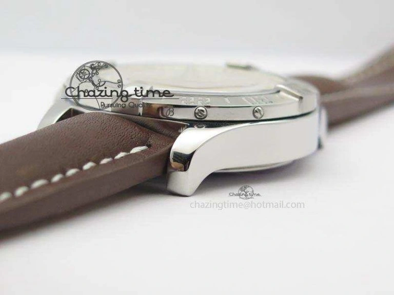 Tailored Avenger II GMT SS Cream Dial On Brown Leather Strap A 5780