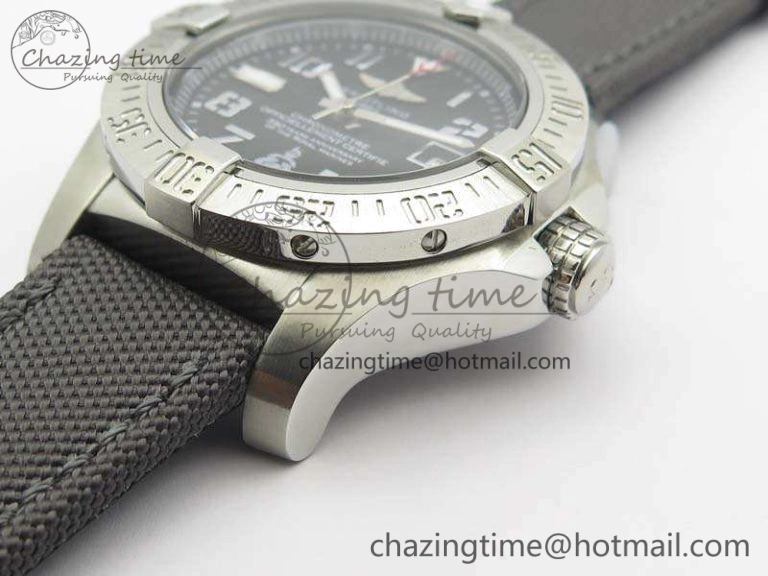 Popular Avenger II Seawolf 350 Years SS 1:1 Best Edition Black Dial On Nylon Strap A 5696