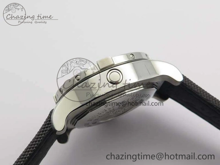 Popular Avenger II Seawolf 350 Years SS 1:1 Best Edition Black Dial On Nylon Strap A 5696