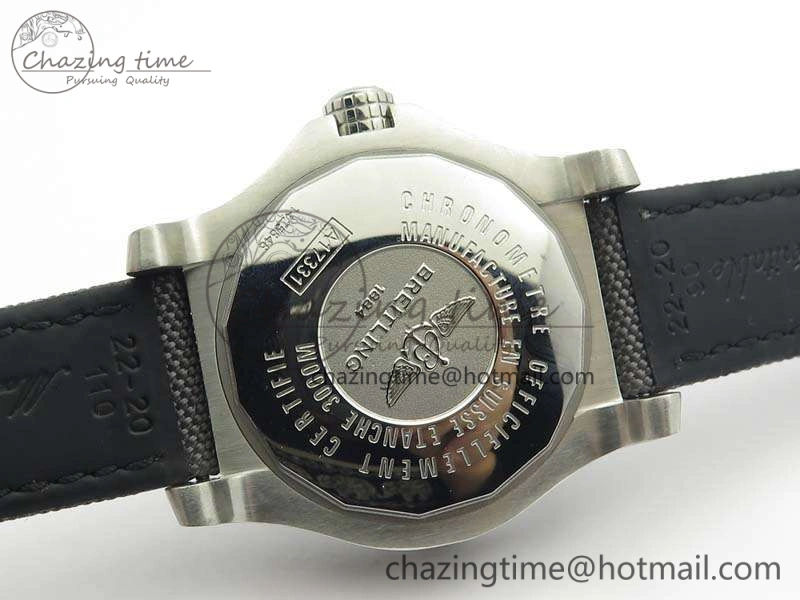 Popular Avenger II Seawolf 350 Years SS 1:1 Best Edition Black Dial On Nylon Strap A 5696