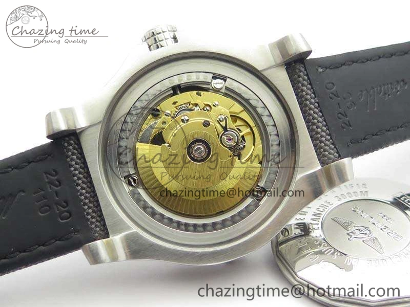 Popular Avenger II Seawolf 350 Years SS 1:1 Best Edition Black Dial On Nylon Strap A 5696