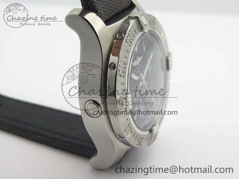 Popular Avenger II Seawolf 350 Years SS 1:1 Best Edition Black Dial On Nylon Strap A 5696