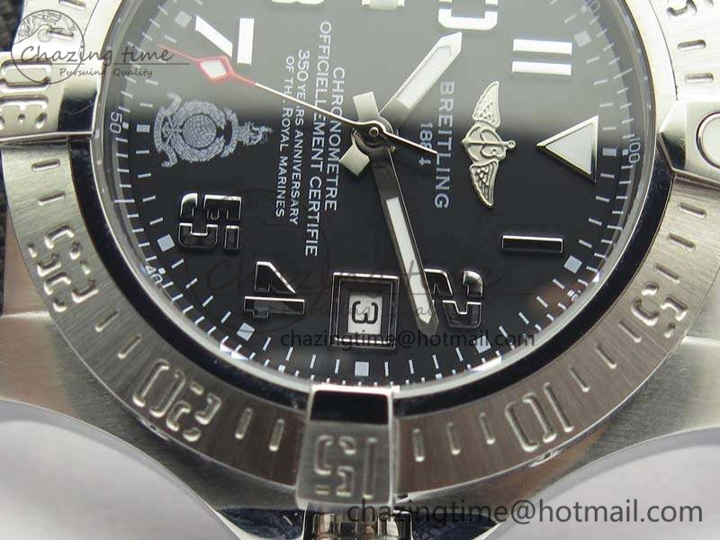 Popular Avenger II Seawolf 350 Years SS 1:1 Best Edition Black Dial On Nylon Strap A 5696