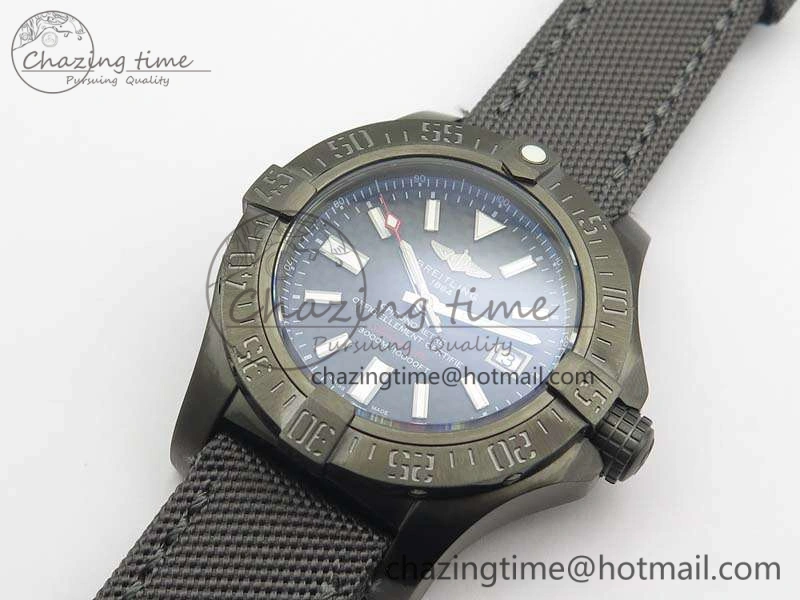 Avenger II Seawolf DLC Best Edition Black CF Dial On Nylon Strap A2836 (Free Leather Strap) V Minimalist 5698