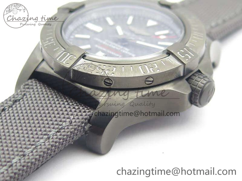 Avenger II Seawolf DLC Best Edition Black CF Dial On Nylon Strap A2836 (Free Leather Strap) V Minimalist 5698