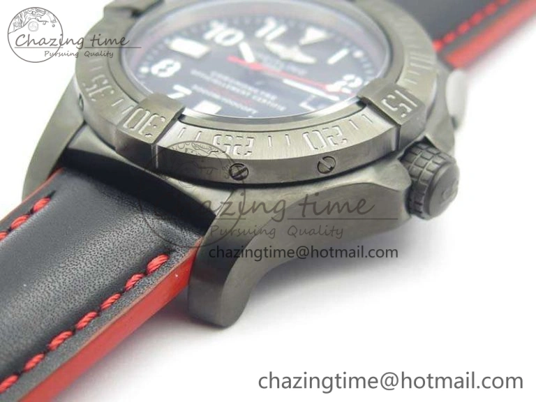 UrbanStyle Avenger II Seawolf DLC Best Edition Black Dial On Leather Strap A2836(Free Leather Strap) V 5705
