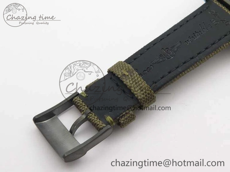 Unique Avenger II Seawolf DLC Best Edition Black Dial On Nylon Strap A2836 (Free Leather Strap) V 5700