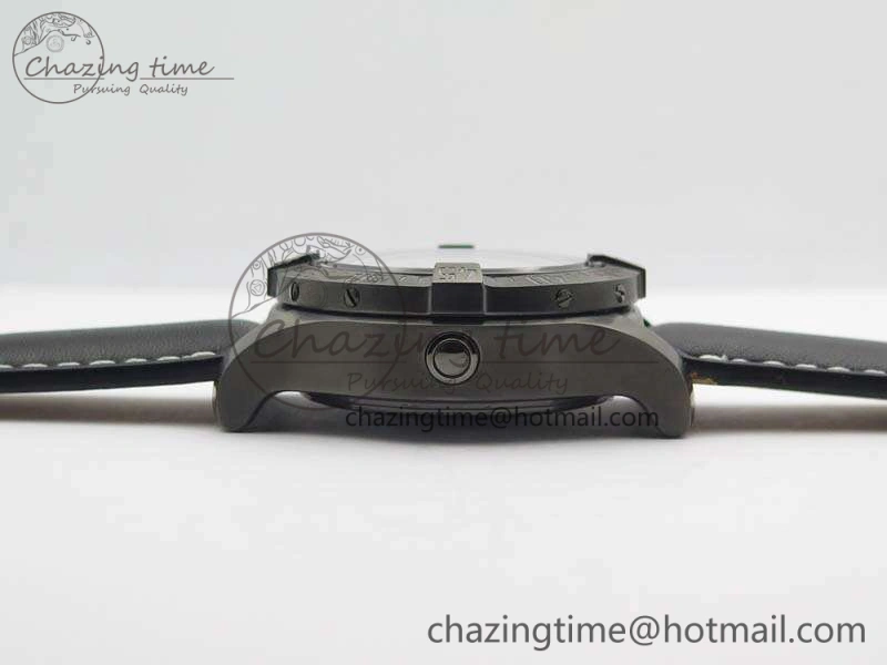 Avenger II Seawolf DLC Best Edition Black Stick Dial On Leather Strap A2836 (Free Leather Strap) V Stylish 5701