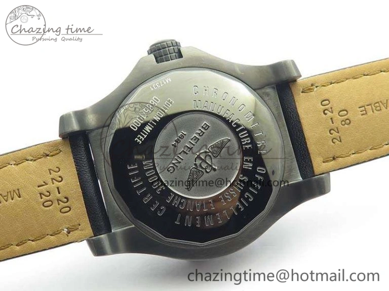 Avenger II Seawolf DLC Best Edition Black Stick Dial On Leather Strap A2836 (Free Leather Strap) V Stylish 5701