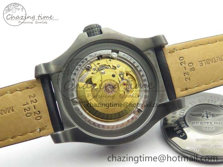 Avenger II Seawolf DLC Best Edition Black Stick Dial On Leather Strap A2836 (Free Leather Strap) V Stylish 5701