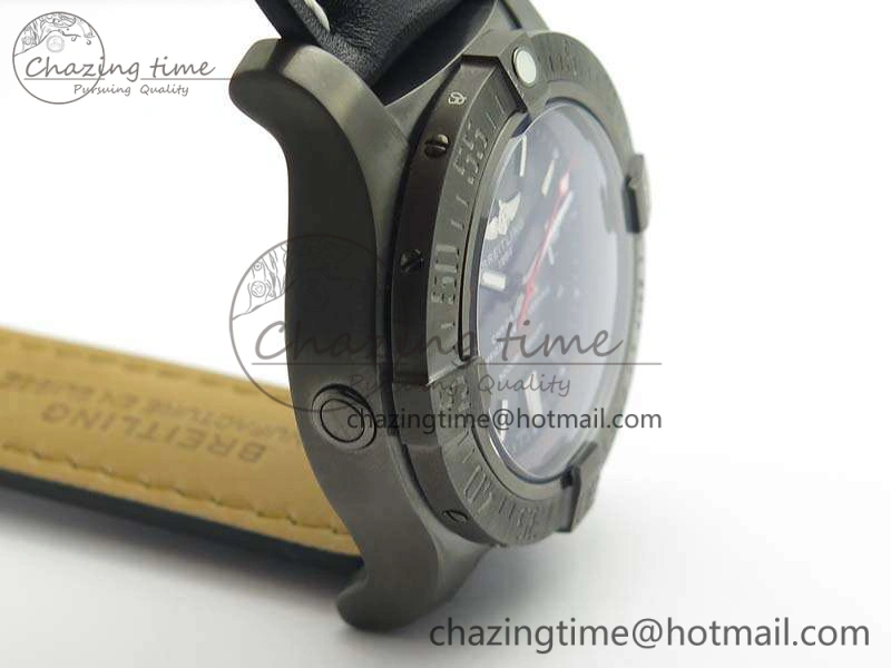 Avenger II Seawolf DLC Best Edition Black Stick Dial On Leather Strap A2836 (Free Leather Strap) V Stylish 5701