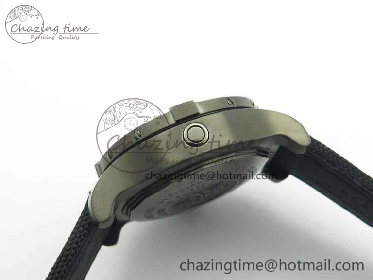 Efficient Avenger II Seawolf DLC Best Edition Black Stick Dial On Nylon Strap A2836 (Free Leather Strap) V 5699