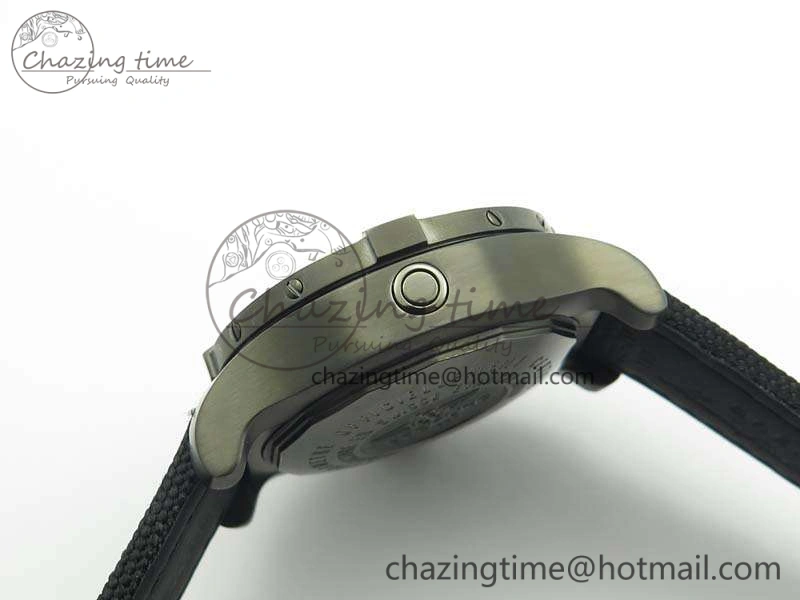 Efficient Avenger II Seawolf DLC Best Edition Black Stick Dial On Nylon Strap A2836 (Free Leather Strap) V 5699