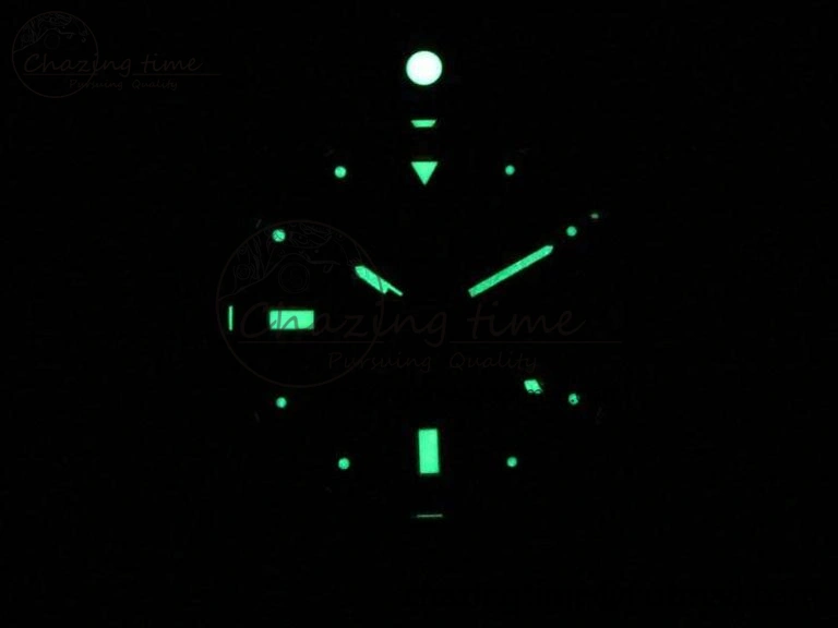 Efficient Avenger II Seawolf DLC Best Edition Black Stick Dial On Nylon Strap A2836 (Free Leather Strap) V 5699