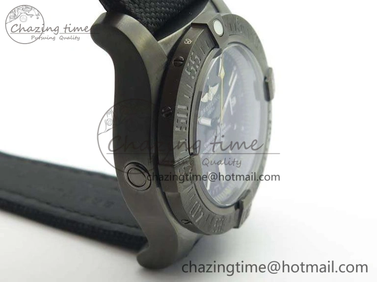 Efficient Avenger II Seawolf DLC Best Edition Black Stick Dial On Nylon Strap A2836 (Free Leather Strap) V 5699