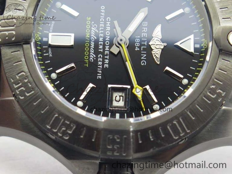 Efficient Avenger II Seawolf DLC Best Edition Black Stick Dial On Nylon Strap A2836 (Free Leather Strap) V 5699