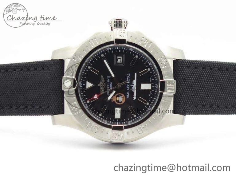 FastDry Avenger II Seawolf HMS ARK Royal SS 1:1 Best Edition Black Dial On Nylon Strap A 5697