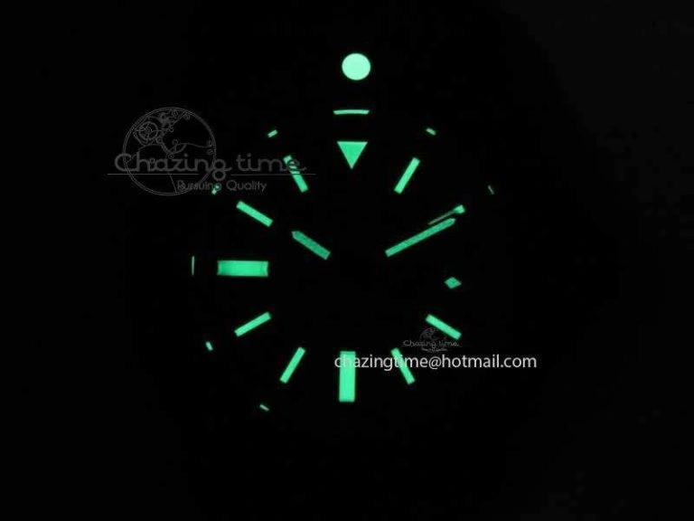 Lightweight Avenger II Seawolf PVD Black CF Dial On Green Nylon Strap A 5736