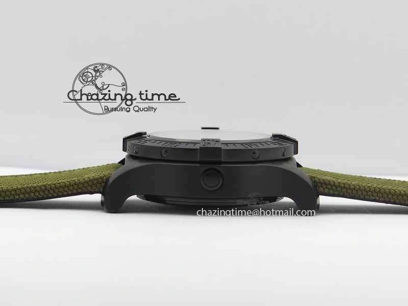 Lightweight Avenger II Seawolf PVD Black CF Dial On Green Nylon Strap A 5736