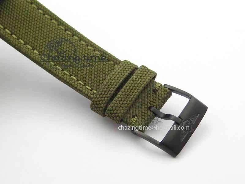 Lightweight Avenger II Seawolf PVD Black CF Dial On Green Nylon Strap A 5736
