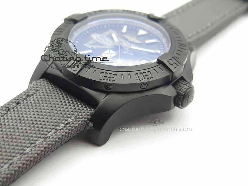 Sleek Avenger II Seawolf PVD Black Dial On Gray Nylon Strap A 5737