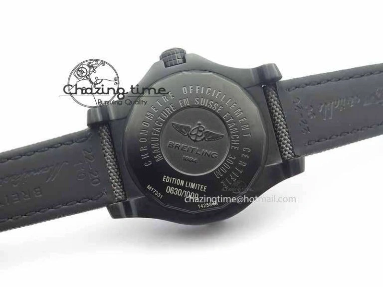 Sleek Avenger II Seawolf PVD Black Dial On Gray Nylon Strap A 5737
