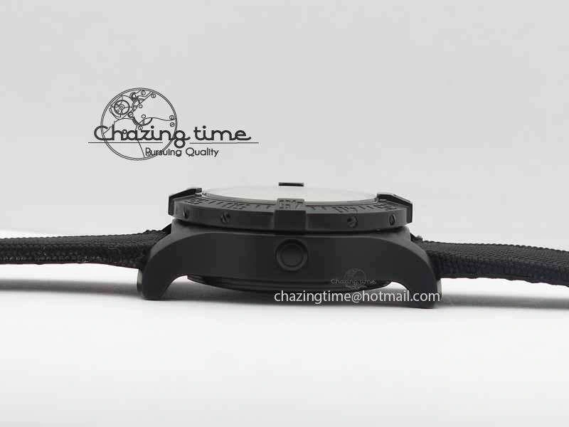 Contemporary Avenger II Seawolf PVD Black Dial Yellow Markers On Black Nylon Strap A 5738
