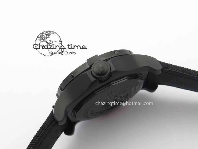 Contemporary Avenger II Seawolf PVD Black Dial Yellow Markers On Black Nylon Strap A 5738
