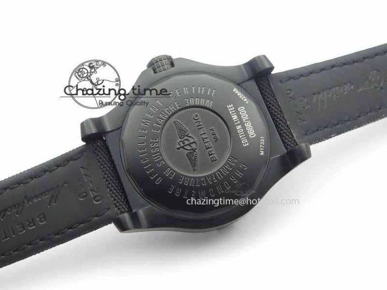 Contemporary Avenger II Seawolf PVD Black Dial Yellow Markers On Black Nylon Strap A 5738