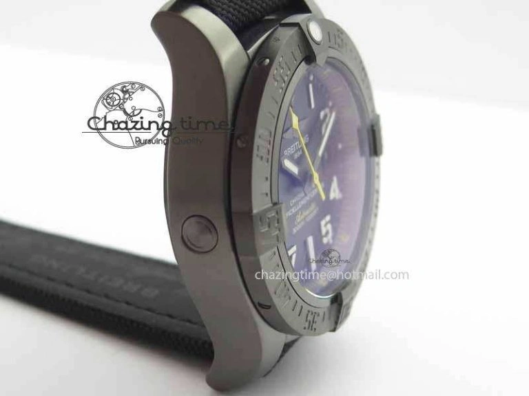Original Avenger II Seawolf PVD HK Limited Edition GF 1:1 Best Edition Black Dial On Black Nylon Strap A 5726