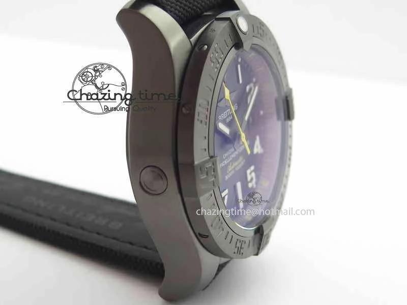 Original Avenger II Seawolf PVD HK Limited Edition GF 1:1 Best Edition Black Dial On Black Nylon Strap A 5726