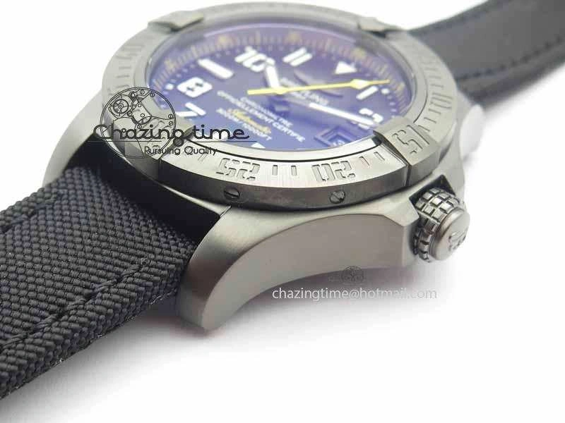 Original Avenger II Seawolf PVD HK Limited Edition GF 1:1 Best Edition Black Dial On Black Nylon Strap A 5726