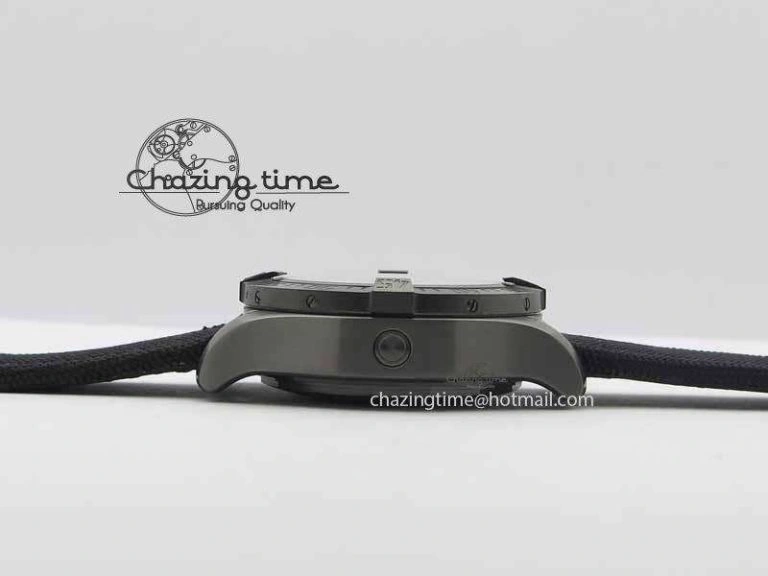 Original Avenger II Seawolf PVD HK Limited Edition GF 1:1 Best Edition Black Dial On Black Nylon Strap A 5726